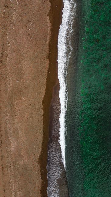 Foto Garis Pantai Dari Udara