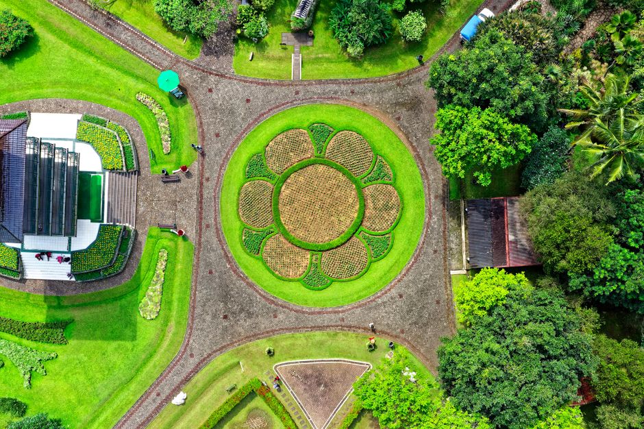 Detail Gambar Taman Bunga Dari Atas Number 5