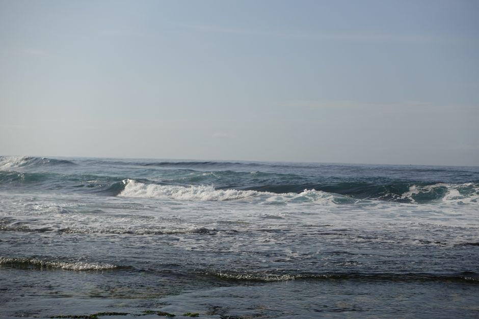 Detail Foto Ombak Laut Di Pantai Number 2