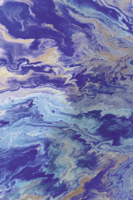 Fluid Art Abstrakt Blau Gold Hintergrund 52b6