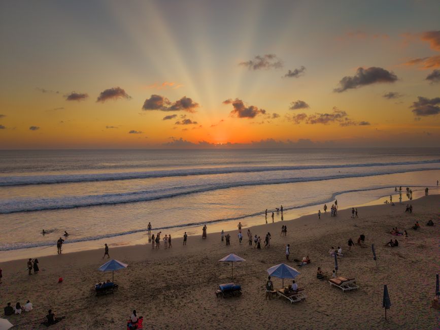 Detail Gambar Pantai Kuta Bali Sunset Number 7