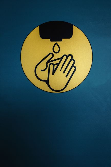 Hygiene Symbol Schild Haendedesinfektion Klinik 89d2