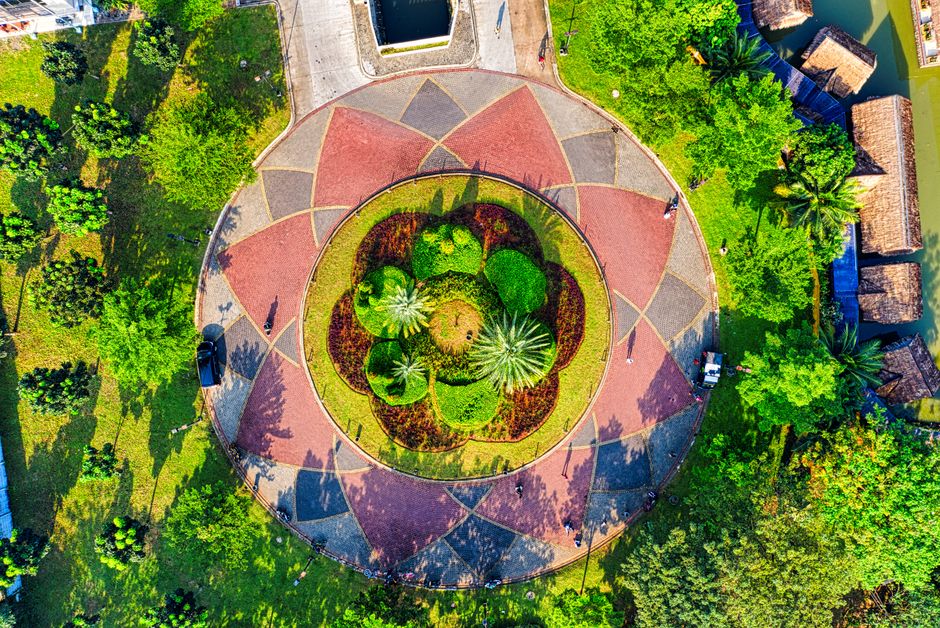 Detail Gambar Taman Bunga Dari Atas Number 14