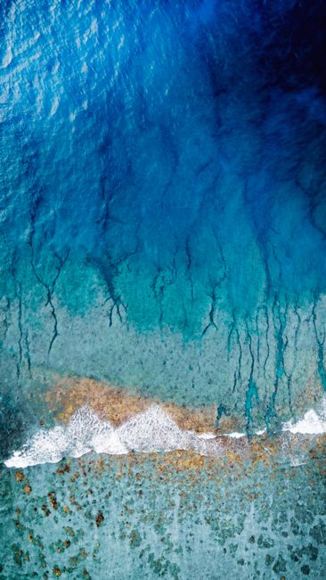 Detail Foto Karang Laut Dari Atas Number 12