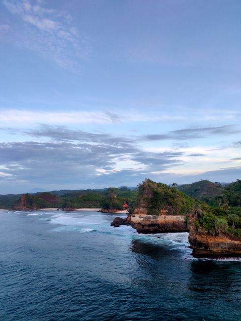Gambar Pantai Dengan Drone Photography B851