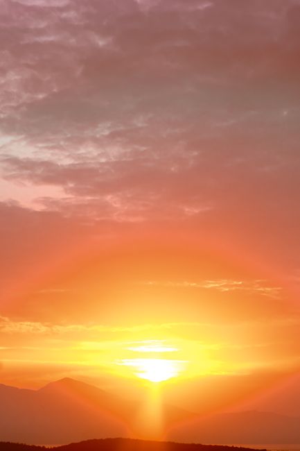Background Sunset Untuk Desain Poster