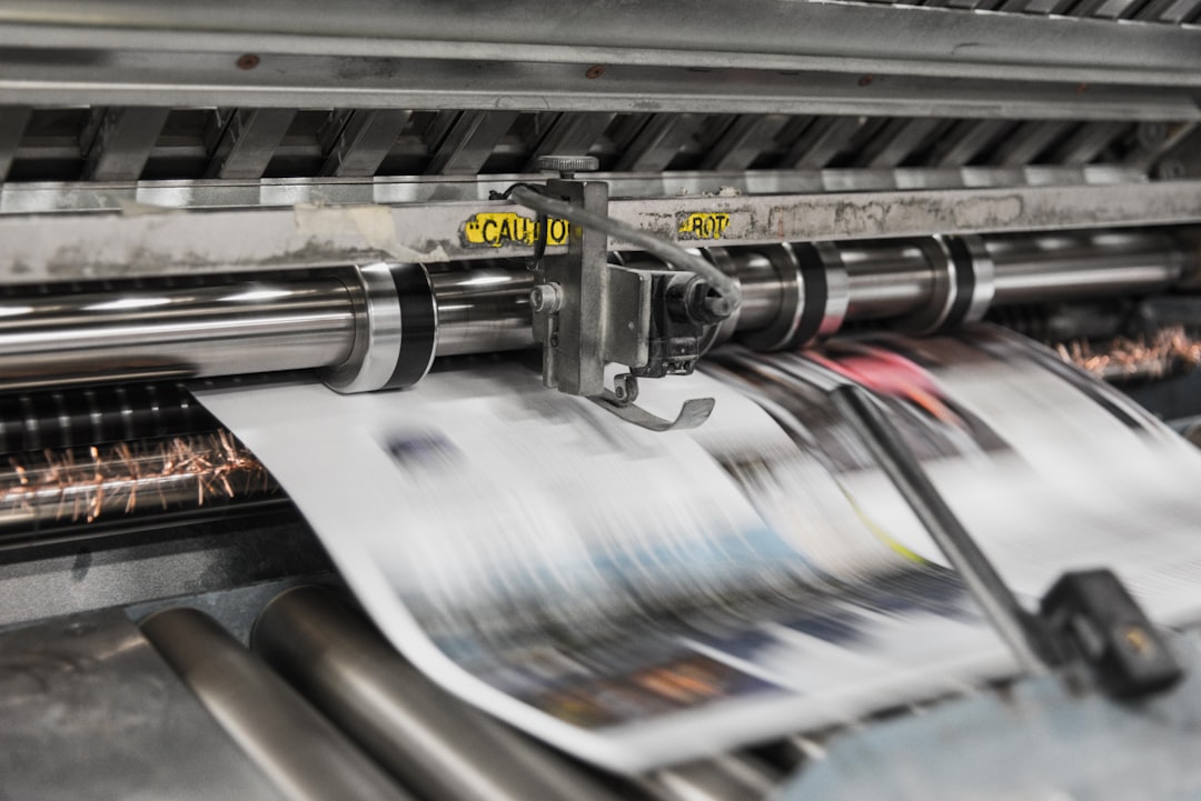 Printing Factory Production Line Offset Press Running 40b8