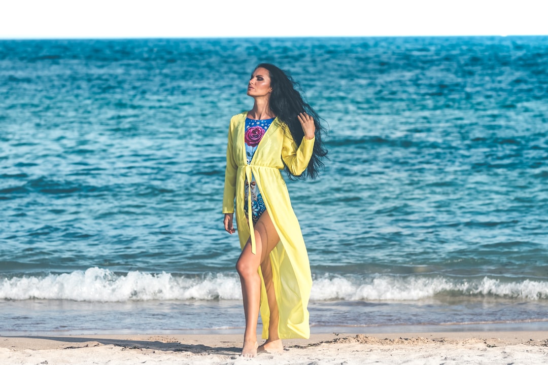 Strand Outfit Mit Kaftan Urlaub Foto 4910