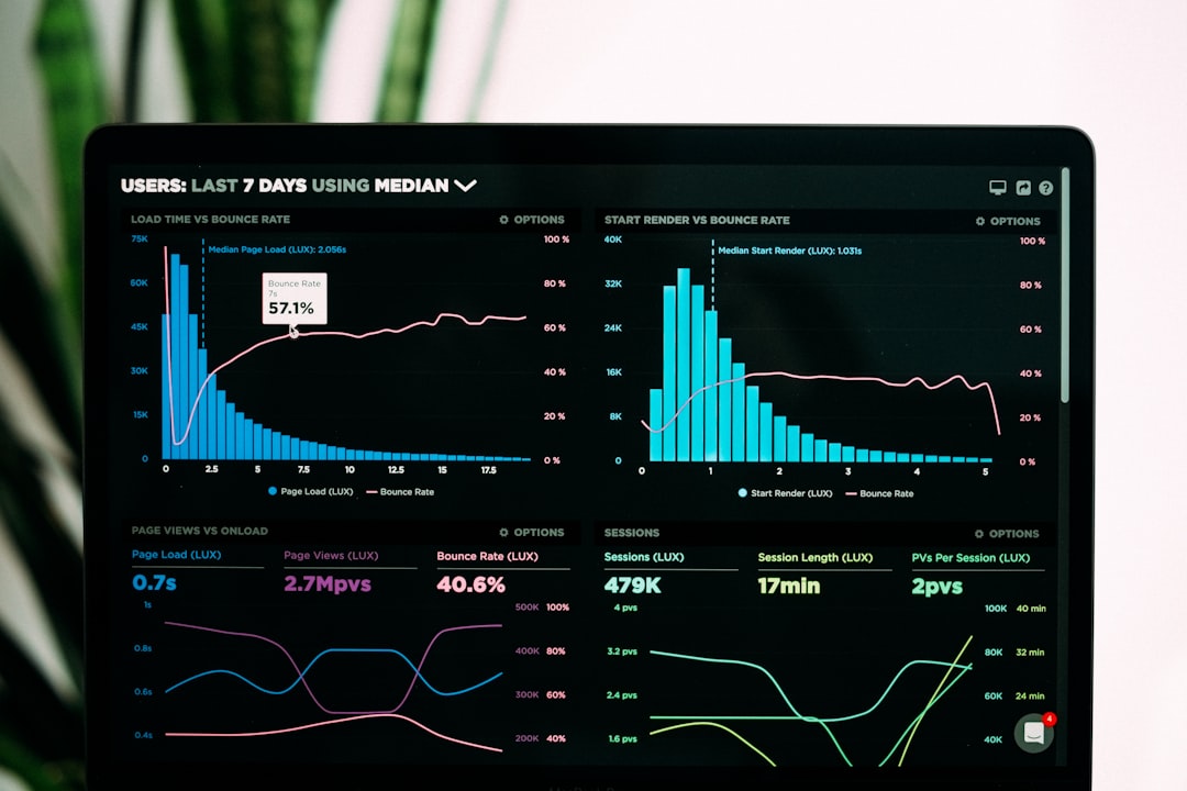 Datenvisualisierung Auf Grossem Monitor Foto 2214