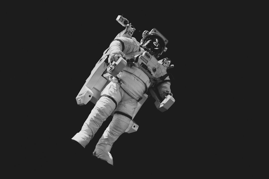 Astronaut Im Weltraum Wissenschaftliche Illustration Foto 54af