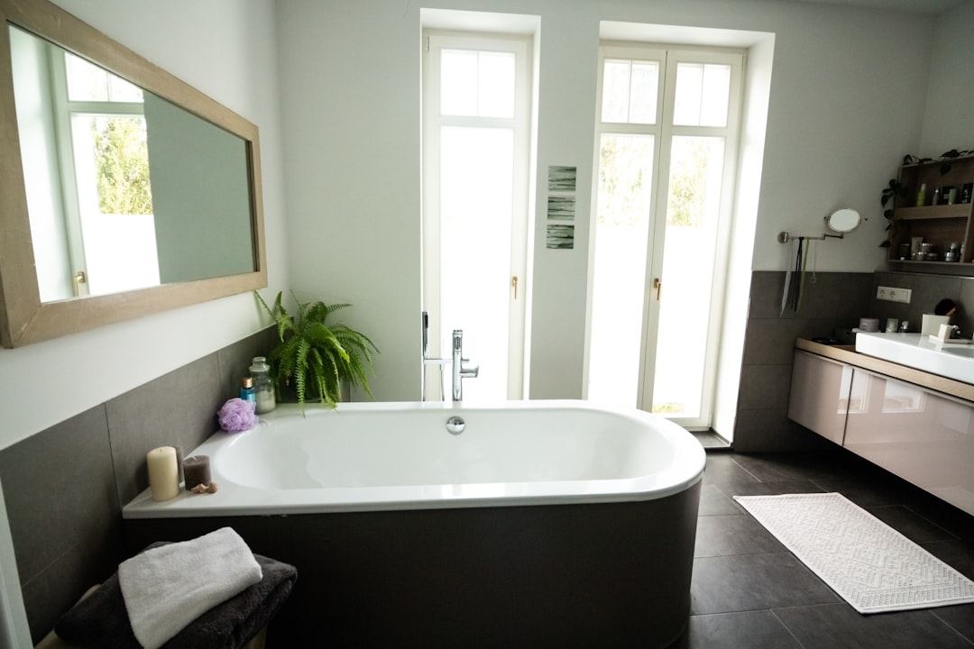 Badezimmer Mit Freistehender Badewanne Spa Look Foto 9bdd