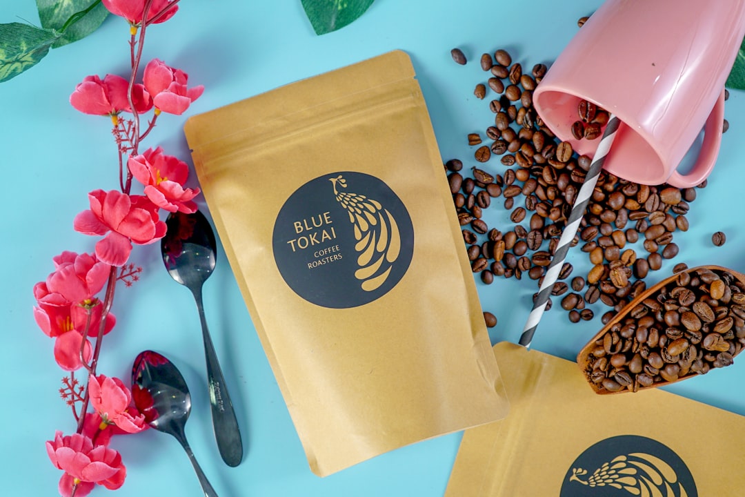 Artisan Coffee Packaging Design Flat Lay Foto 4166