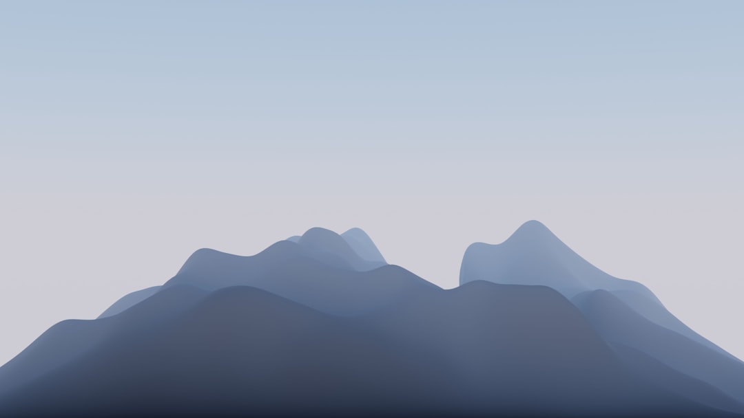 Ilustrasi Gunung Vector Minimalis