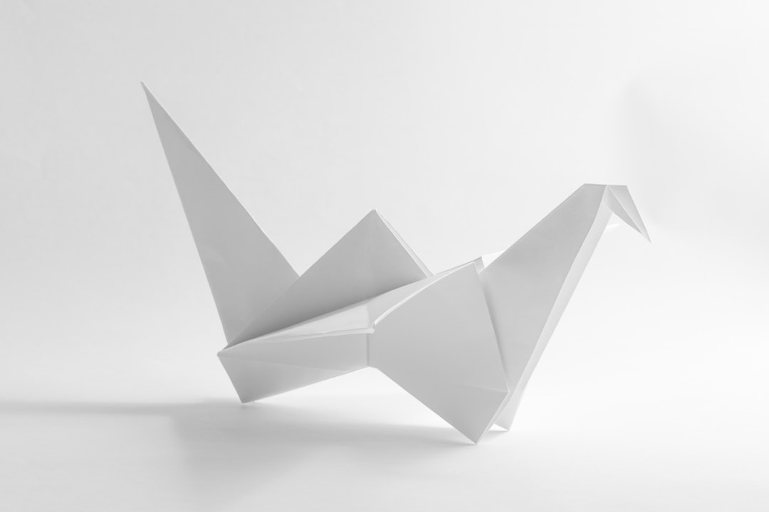 Papierkunst Origami Faltung Nahaufnahme Foto 2d76