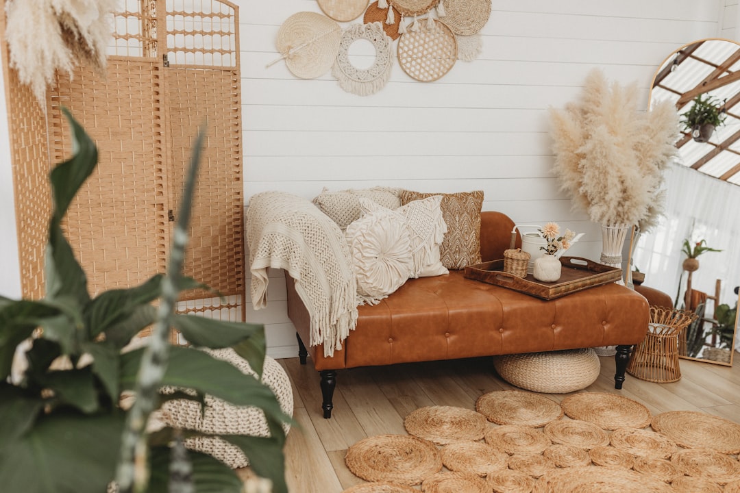 Detail Schlafzimmer Boho Stil Makramee Und Rattan Foto Number 3