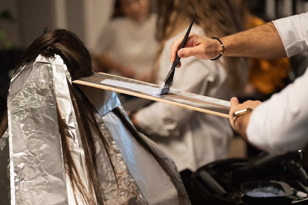Straehnchen Folien Highlights Friseur Foto 6ccb