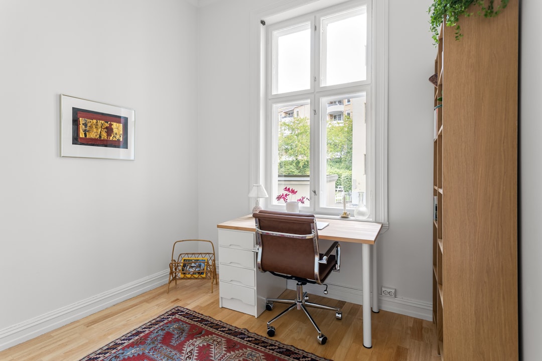 Home Office Skandinavisch Holz Weiss Foto 3f3b