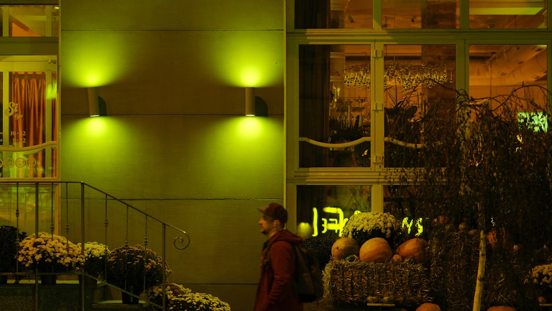 Detail Fassadenbeleuchtung Abendstimmung Foto Number 20